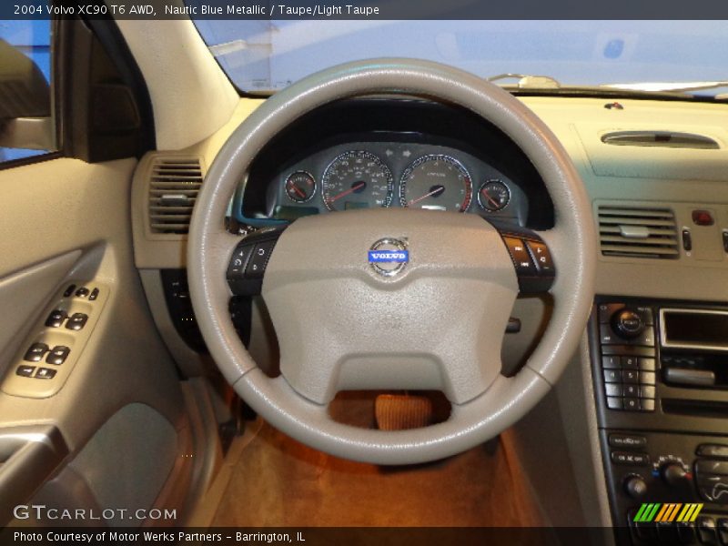 Nautic Blue Metallic / Taupe/Light Taupe 2004 Volvo XC90 T6 AWD