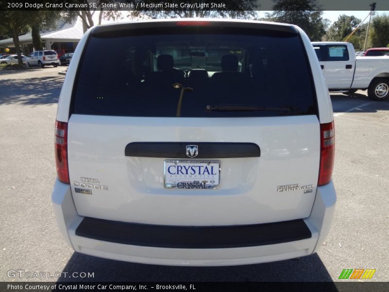 Stone White / Medium Slate Gray/Light Shale 2009 Dodge Grand Caravan SE