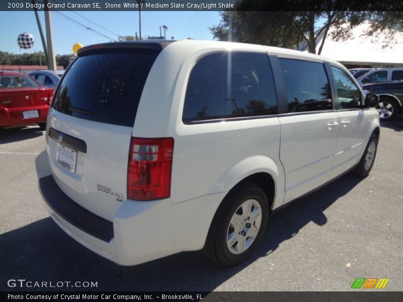 Stone White / Medium Slate Gray/Light Shale 2009 Dodge Grand Caravan SE