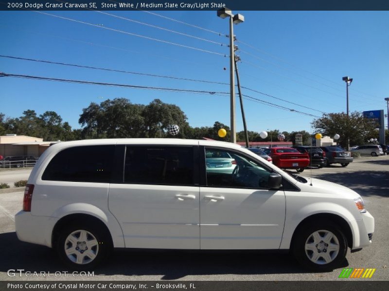 Stone White / Medium Slate Gray/Light Shale 2009 Dodge Grand Caravan SE