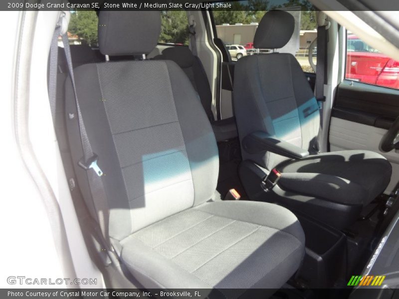 Stone White / Medium Slate Gray/Light Shale 2009 Dodge Grand Caravan SE