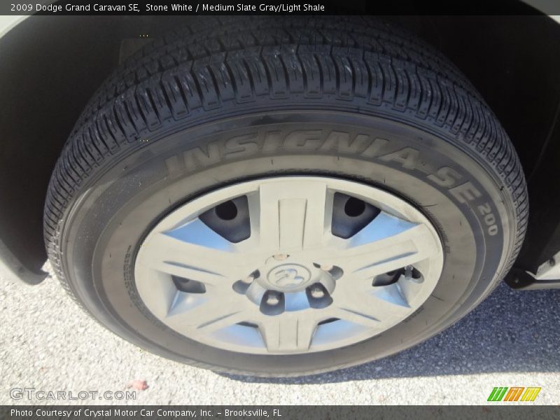 Stone White / Medium Slate Gray/Light Shale 2009 Dodge Grand Caravan SE