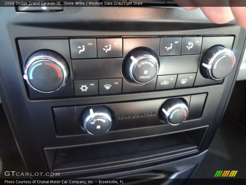 Stone White / Medium Slate Gray/Light Shale 2009 Dodge Grand Caravan SE