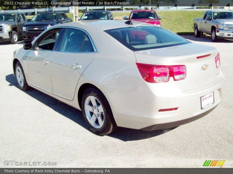 Champagne Silver Metallic / Jet Black/Titanium 2013 Chevrolet Malibu LS