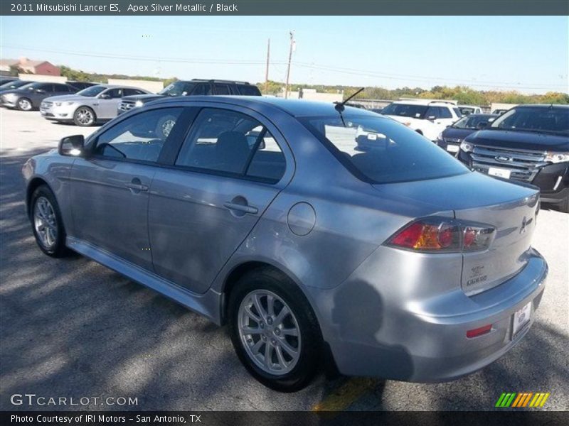 Apex Silver Metallic / Black 2011 Mitsubishi Lancer ES
