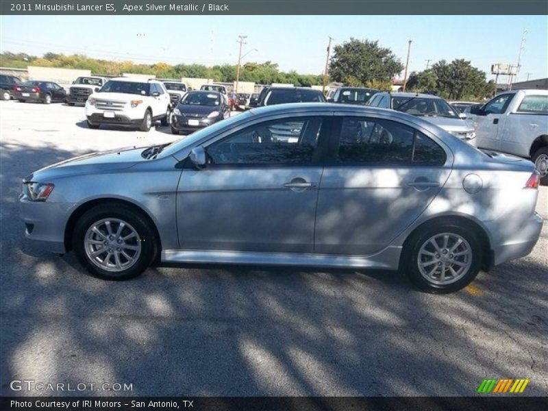 Apex Silver Metallic / Black 2011 Mitsubishi Lancer ES