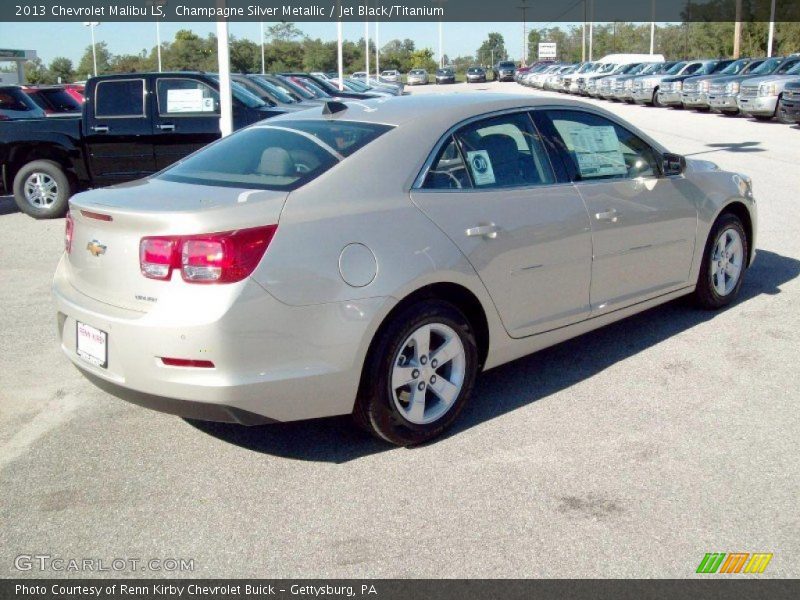 Champagne Silver Metallic / Jet Black/Titanium 2013 Chevrolet Malibu LS