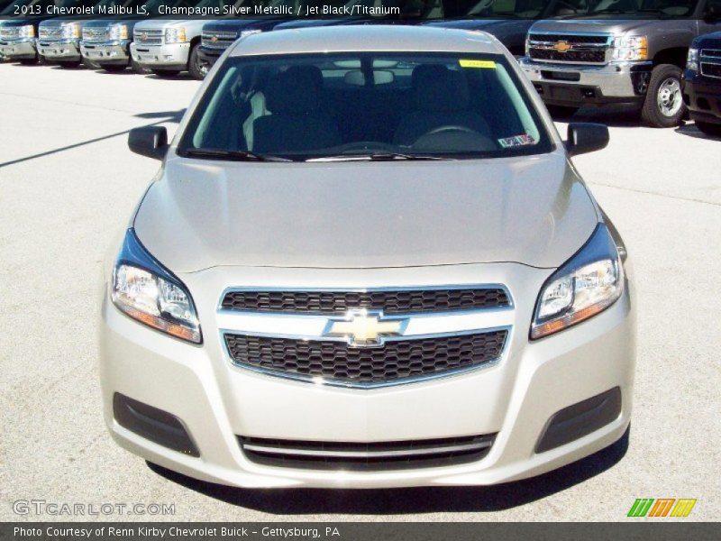Champagne Silver Metallic / Jet Black/Titanium 2013 Chevrolet Malibu LS