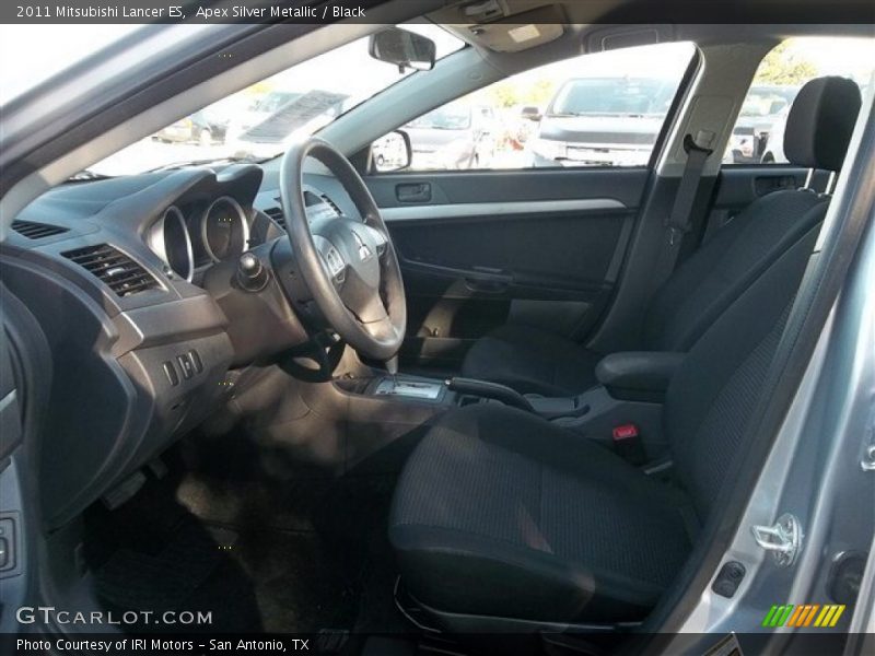 Apex Silver Metallic / Black 2011 Mitsubishi Lancer ES