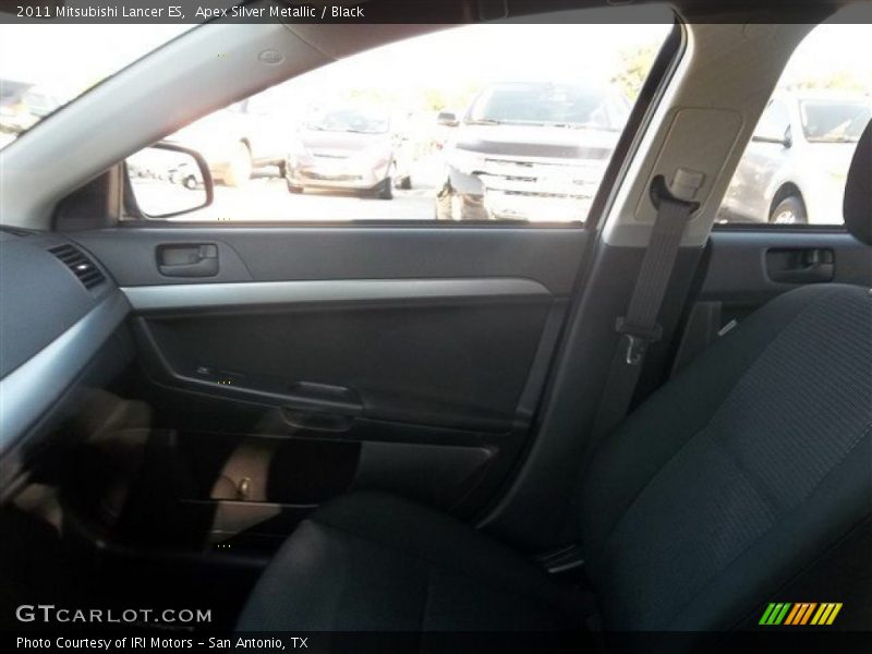 Apex Silver Metallic / Black 2011 Mitsubishi Lancer ES