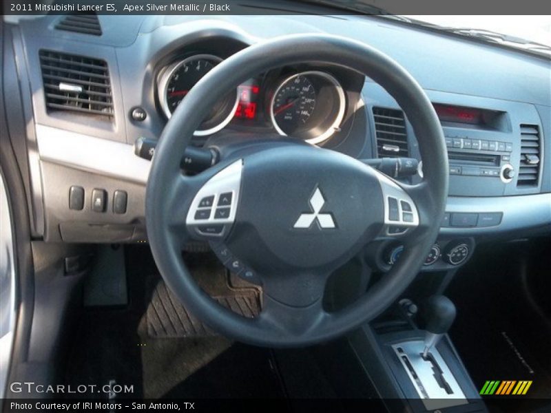 Apex Silver Metallic / Black 2011 Mitsubishi Lancer ES