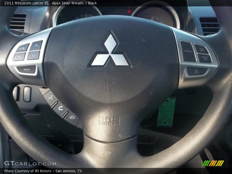 Apex Silver Metallic / Black 2011 Mitsubishi Lancer ES