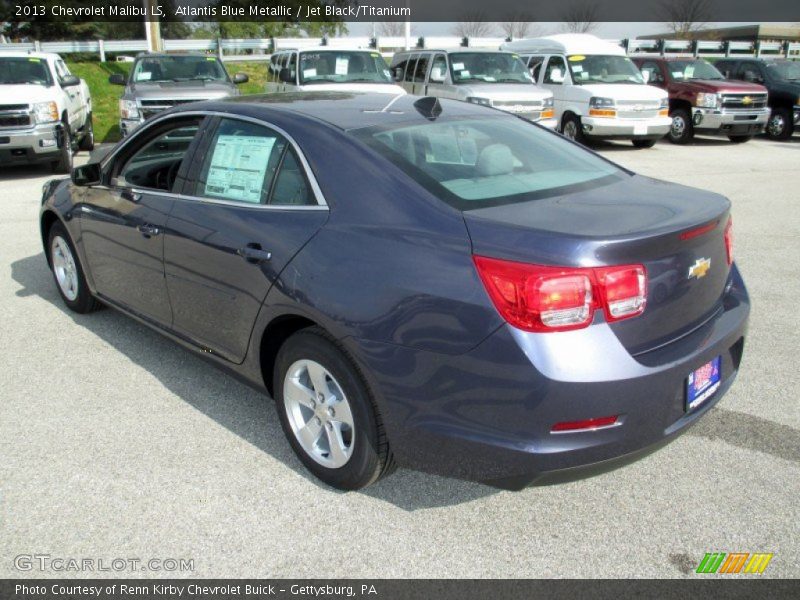 Atlantis Blue Metallic / Jet Black/Titanium 2013 Chevrolet Malibu LS