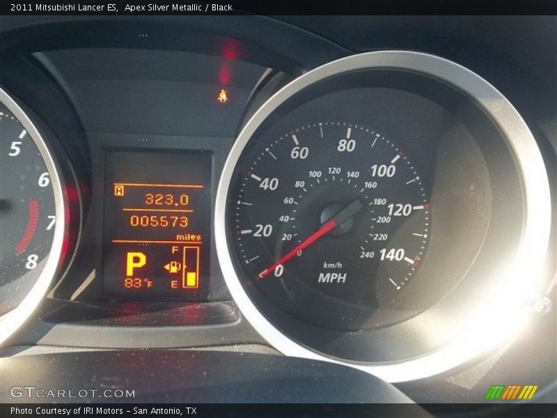 Apex Silver Metallic / Black 2011 Mitsubishi Lancer ES