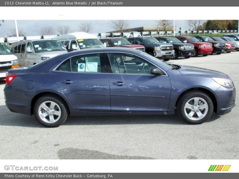Atlantis Blue Metallic / Jet Black/Titanium 2013 Chevrolet Malibu LS