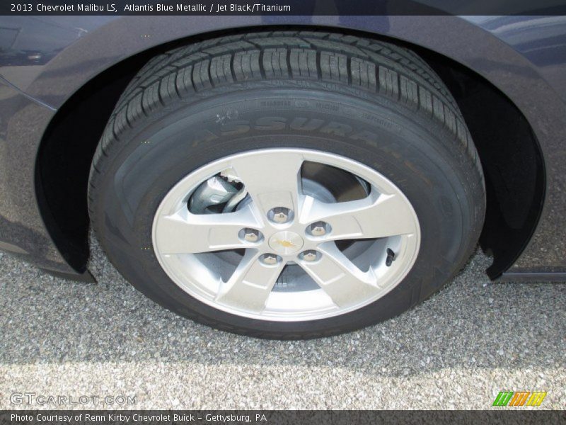 Atlantis Blue Metallic / Jet Black/Titanium 2013 Chevrolet Malibu LS