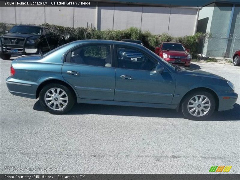 Celadon Green / Beige 2004 Hyundai Sonata LX