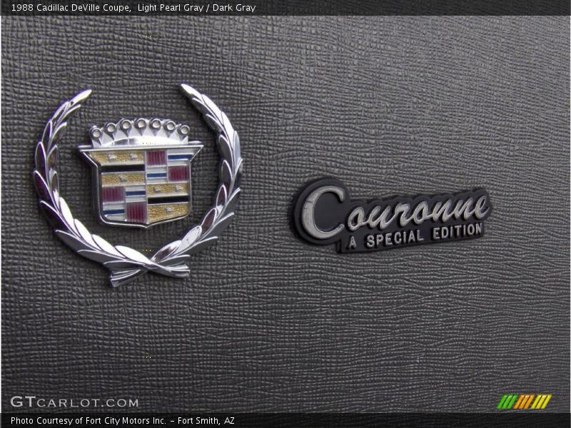 Light Pearl Gray / Dark Gray 1988 Cadillac DeVille Coupe