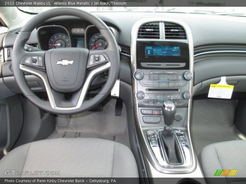 Atlantis Blue Metallic / Jet Black/Titanium 2013 Chevrolet Malibu LS