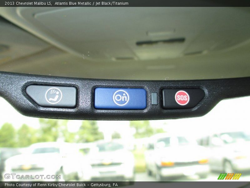 Atlantis Blue Metallic / Jet Black/Titanium 2013 Chevrolet Malibu LS