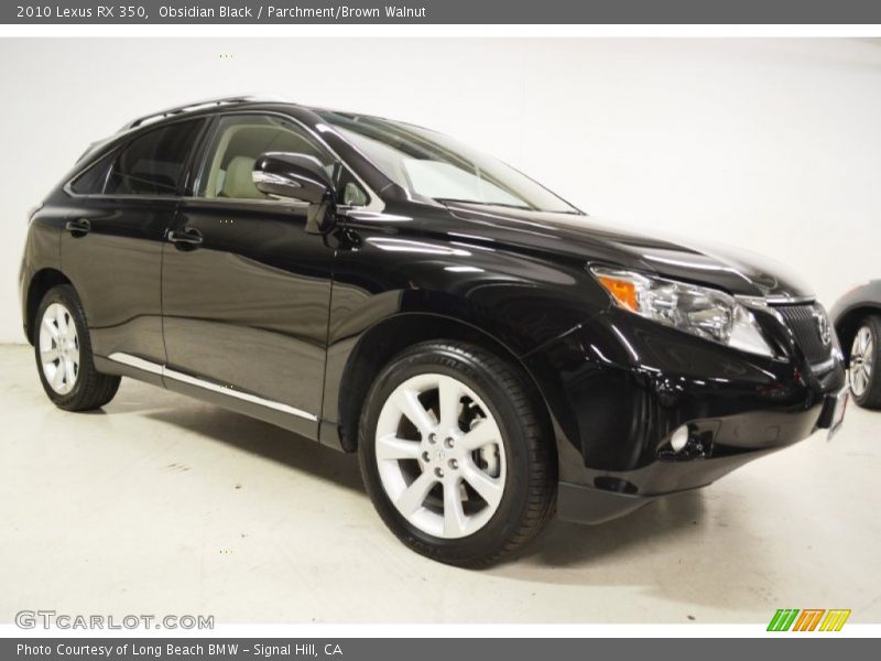Obsidian Black / Parchment/Brown Walnut 2010 Lexus RX 350