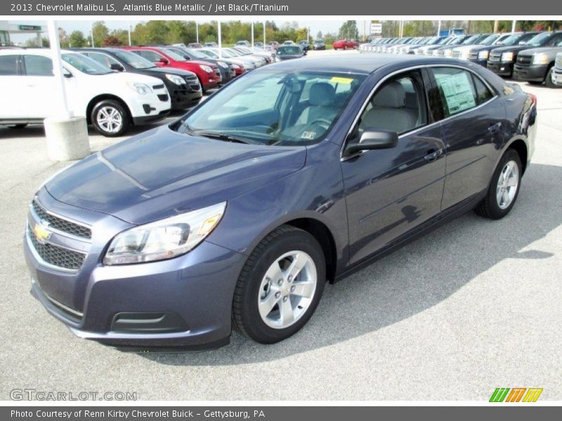 Atlantis Blue Metallic / Jet Black/Titanium 2013 Chevrolet Malibu LS