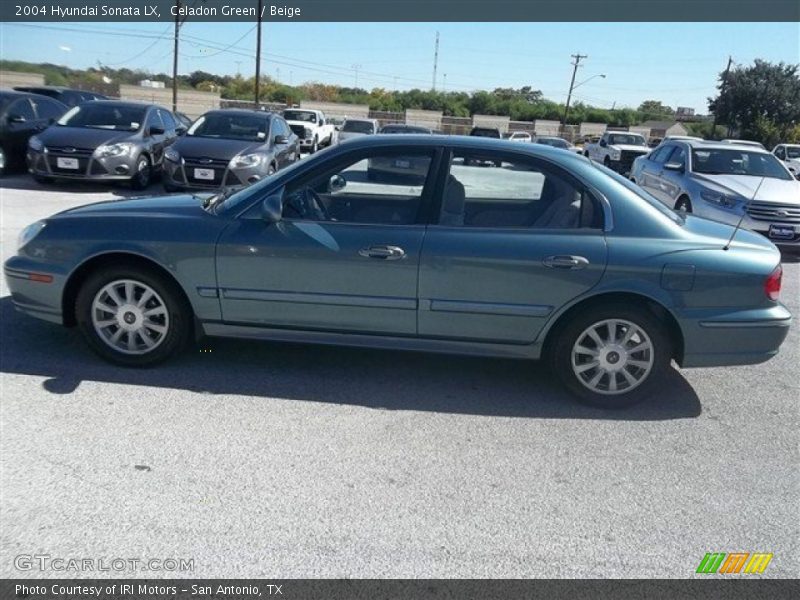Celadon Green / Beige 2004 Hyundai Sonata LX