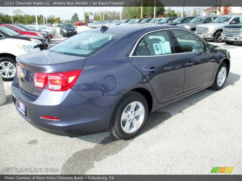 Atlantis Blue Metallic / Jet Black/Titanium 2013 Chevrolet Malibu LS