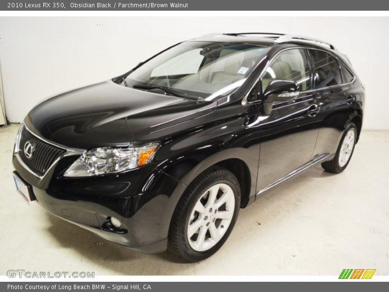 Obsidian Black / Parchment/Brown Walnut 2010 Lexus RX 350