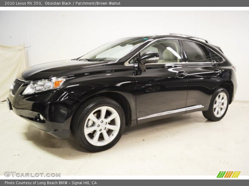 Obsidian Black / Parchment/Brown Walnut 2010 Lexus RX 350