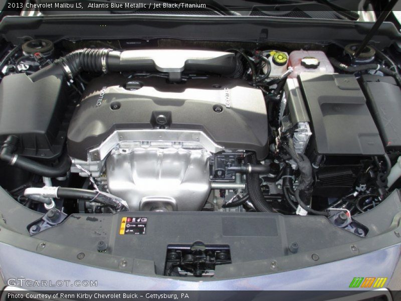 Atlantis Blue Metallic / Jet Black/Titanium 2013 Chevrolet Malibu LS
