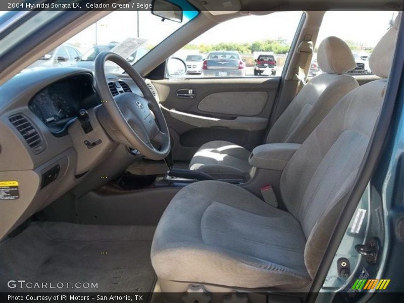 Celadon Green / Beige 2004 Hyundai Sonata LX