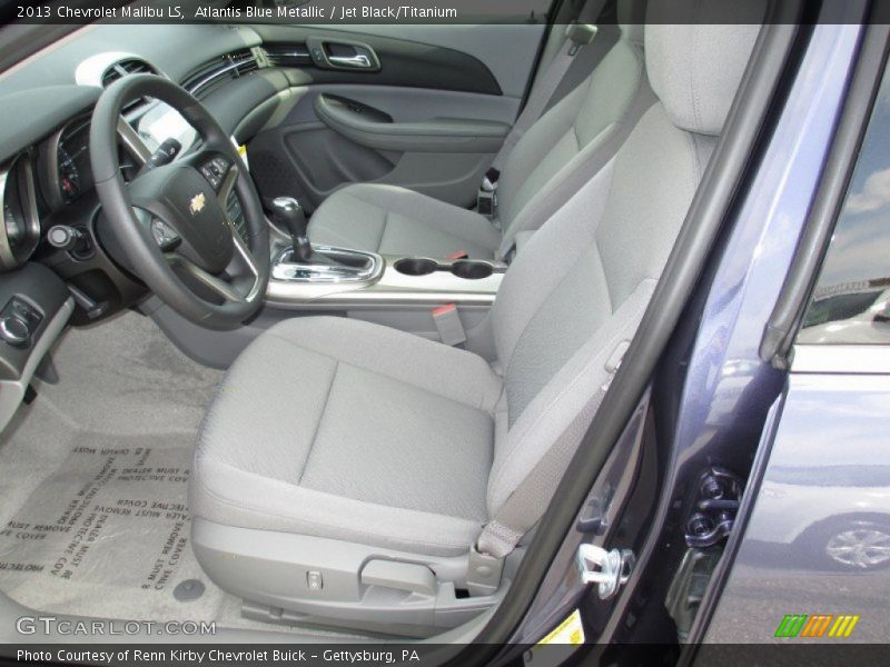 Atlantis Blue Metallic / Jet Black/Titanium 2013 Chevrolet Malibu LS