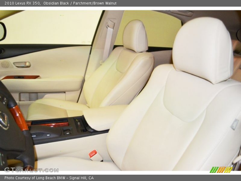 Obsidian Black / Parchment/Brown Walnut 2010 Lexus RX 350