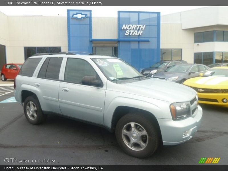 Silverstone Metallic / Ebony 2008 Chevrolet TrailBlazer LT
