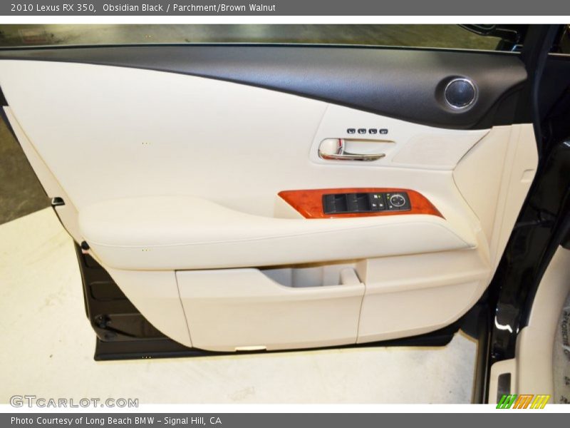 Obsidian Black / Parchment/Brown Walnut 2010 Lexus RX 350