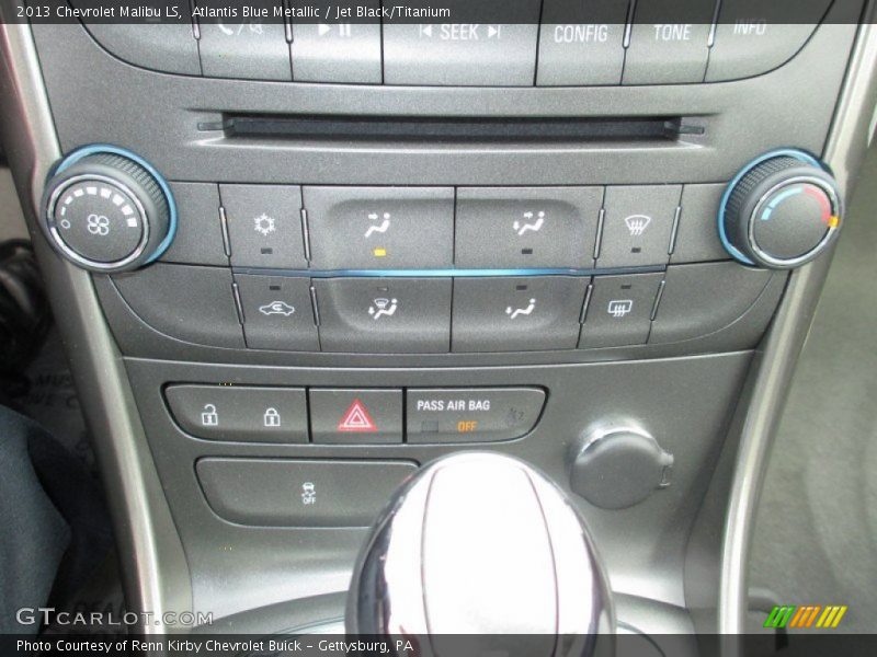 Atlantis Blue Metallic / Jet Black/Titanium 2013 Chevrolet Malibu LS