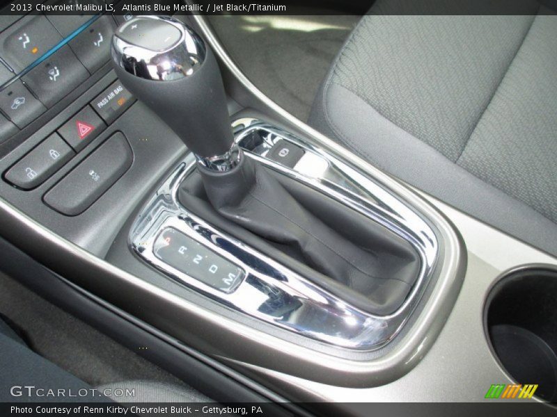 Atlantis Blue Metallic / Jet Black/Titanium 2013 Chevrolet Malibu LS