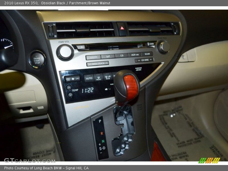Obsidian Black / Parchment/Brown Walnut 2010 Lexus RX 350