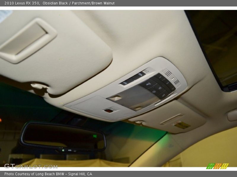 Obsidian Black / Parchment/Brown Walnut 2010 Lexus RX 350