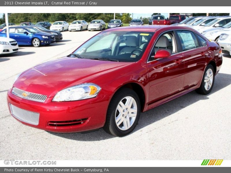 Crystal Red Tintcoat / Gray 2013 Chevrolet Impala LT