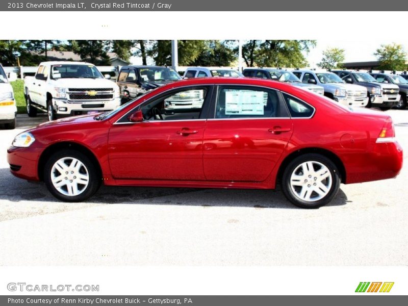 Crystal Red Tintcoat / Gray 2013 Chevrolet Impala LT