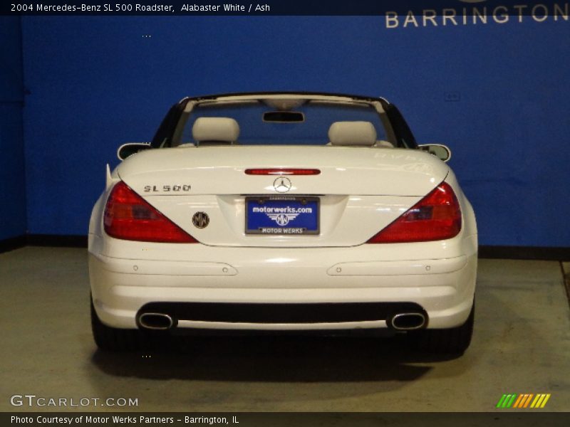 Alabaster White / Ash 2004 Mercedes-Benz SL 500 Roadster