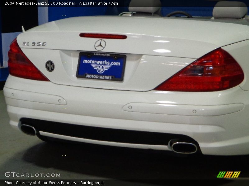 Alabaster White / Ash 2004 Mercedes-Benz SL 500 Roadster