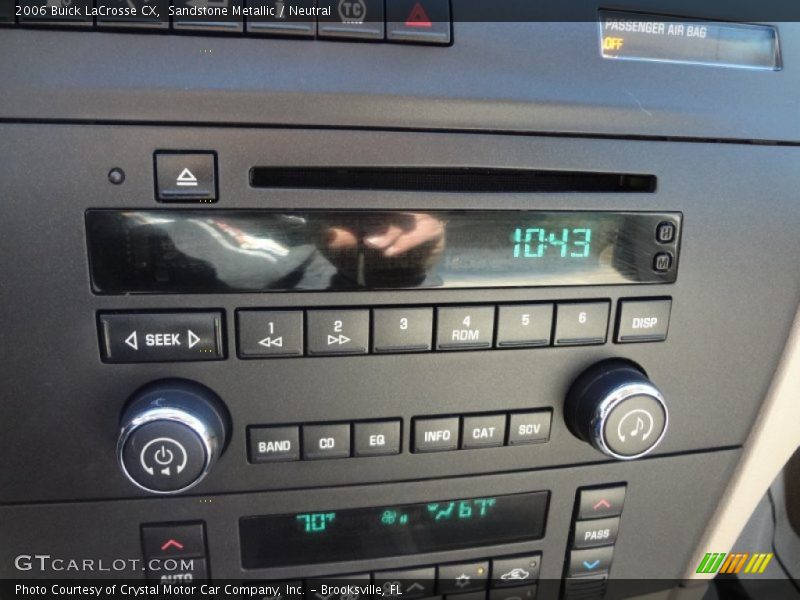 Sandstone Metallic / Neutral 2006 Buick LaCrosse CX