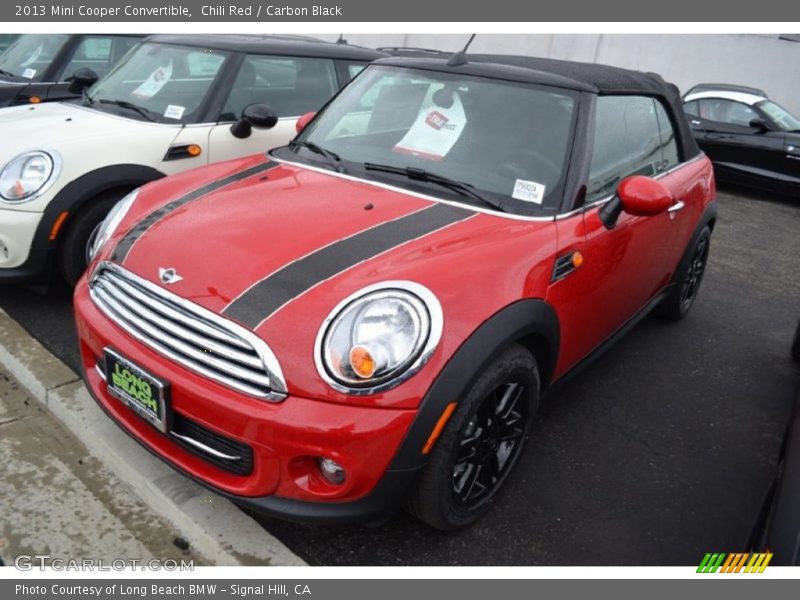 Chili Red / Carbon Black 2013 Mini Cooper Convertible