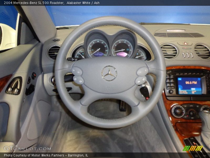 Alabaster White / Ash 2004 Mercedes-Benz SL 500 Roadster