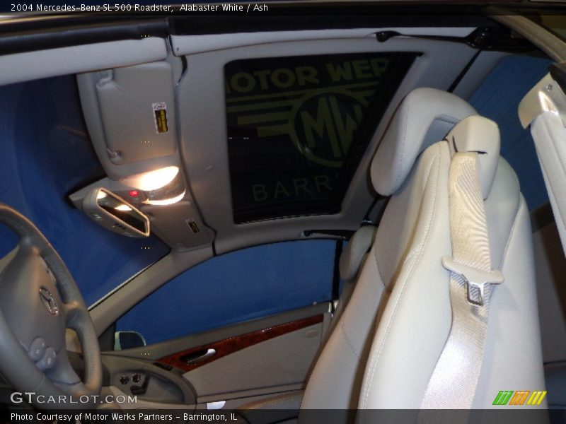 Alabaster White / Ash 2004 Mercedes-Benz SL 500 Roadster