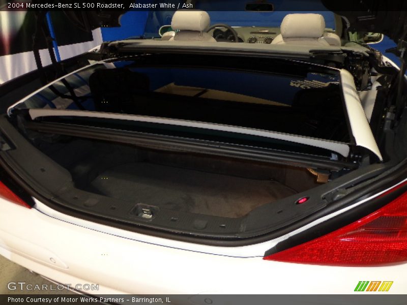 Alabaster White / Ash 2004 Mercedes-Benz SL 500 Roadster