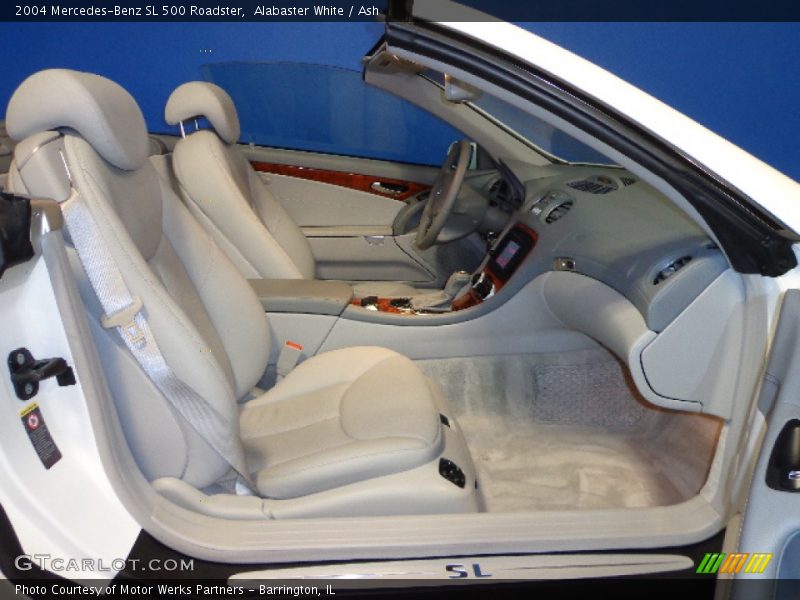 Alabaster White / Ash 2004 Mercedes-Benz SL 500 Roadster